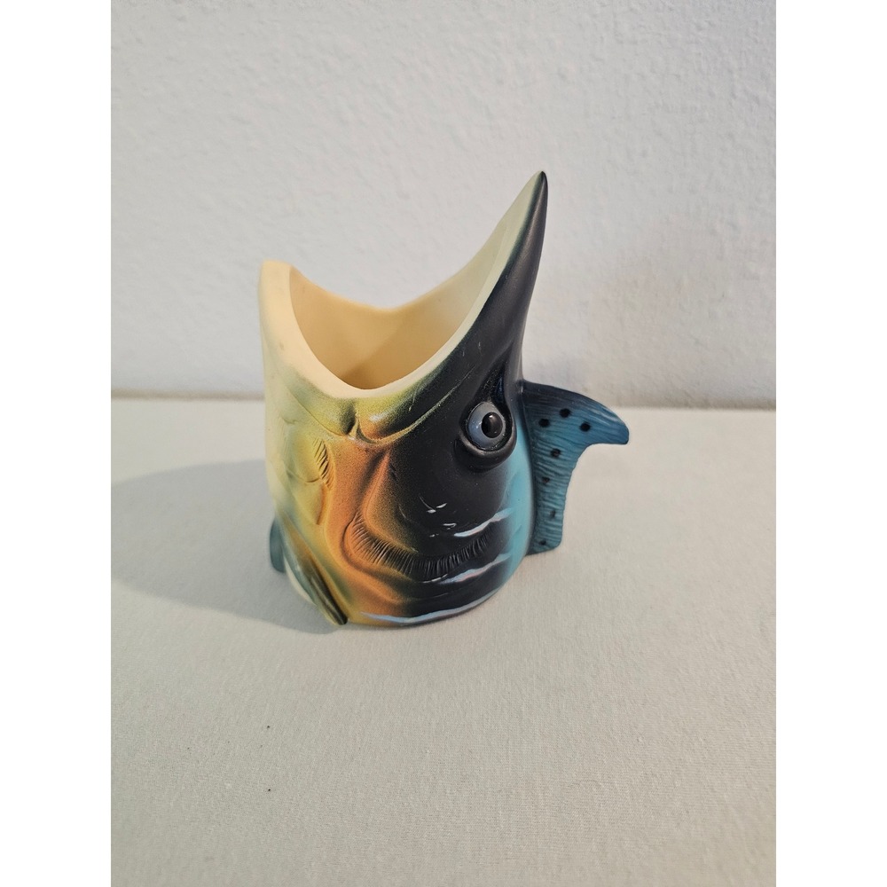 Rivers Edge Fish Head Can Cooler Holder Multicolor Rubber Novelty Drinkware